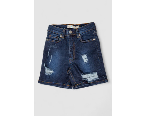 Шорти джинсові підліткові для дівчинки, колір темно-синій, 7R923-5
