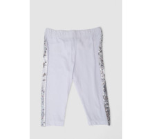 Велотреки для дівчаток, колір білий, 247R514