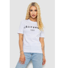 Футболка жіноча з принтом 241R130, колір білий, 241R131