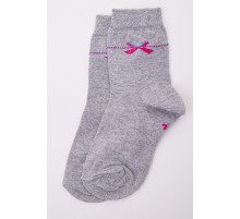 Детские носки для девочек, серого цвета, 167R620