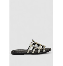 Шлепанцы женские, цвет серебристый, 244RSL81489