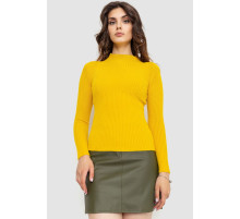 Гольф жіночий однотонний, колір гірчичний, 204R016