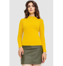 Гольф женский однотонный, цвет горчичный, 204R016