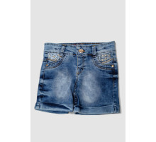 Шорты джинсовые для девочки 247R10005, цвет Синий