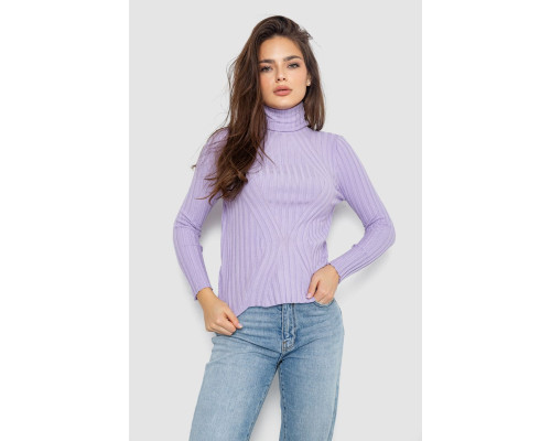 Гольф женский однотонный, цвет сиреневый, 204R181