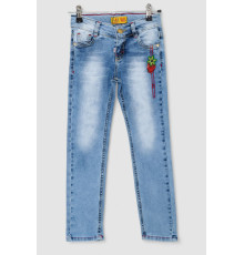 Джинсы для девочек, цвет голубой, 247R2830