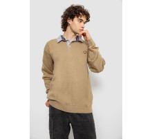 Светр-обманка чоловічий, колір бежевий, 161R924