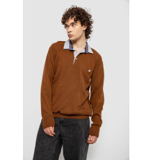 Светр-обманка чоловічий, колір коричневий, 161R924