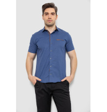 Мужская рубашка с принтом, цвет синий, 186R7015 Мужская рубашка с принтом, цвет синий, 186R7015