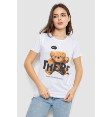 Футболка жіноча з принтом, колір білий, 244R509