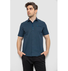 Чоловіча сорочка з принтом, колір темно-синій, 186R7022