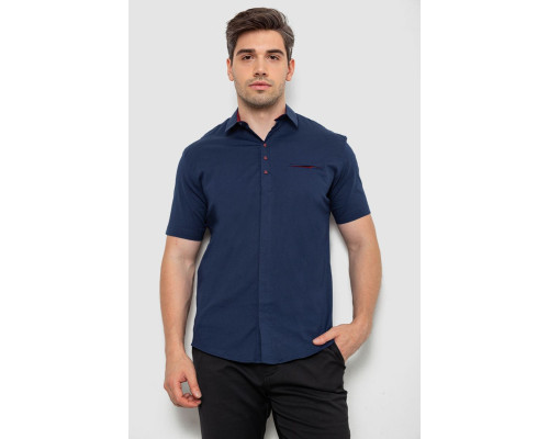Сорочка чоловіча, колір темно-синій, 186R7326