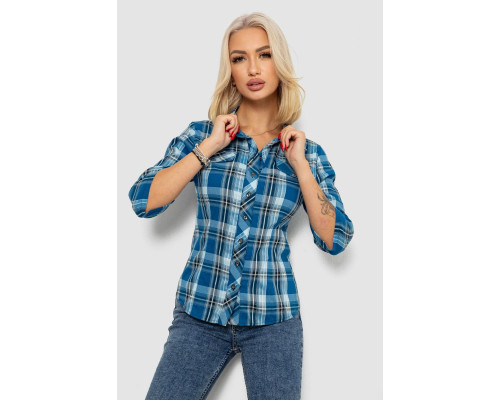 Сорочка жіноча, колір синій, 230R063-25