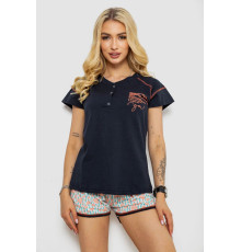 Піжама жіноча з принтом, колір синій, 243R0004-P10 Піжама жіноча з принтом, колір синій, 243R0004-P10