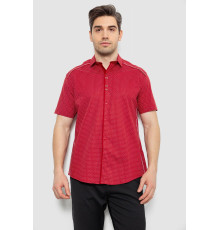 Чоловіча сорочка з принтом, колір бордовий, 186R7405