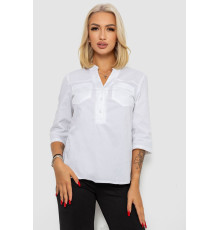 Блуза однотонная, цвет молочный, 230R96-15