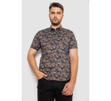 Сорочка мужская с принтом, цвет коричневый, 214R6917-10