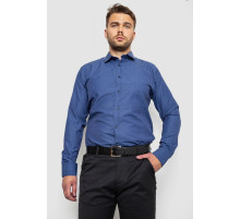 Сорочка чоловіча однотонна, колір синій, 214R817