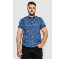 Рубашка мужская с принтом, цвет джинс, 214R6917-9