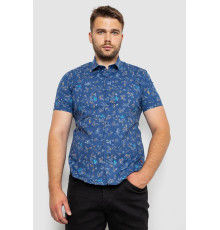 Сорочка чоловіча з принтом, колір джинс, 214R6917-9
