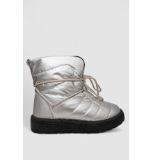 Дутики жіночі зимові на хутрі, колір сріблясто-чорний, 248RFM100