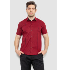 Сорочка чоловіча однотонна, колір бордовий, 214R7003-5