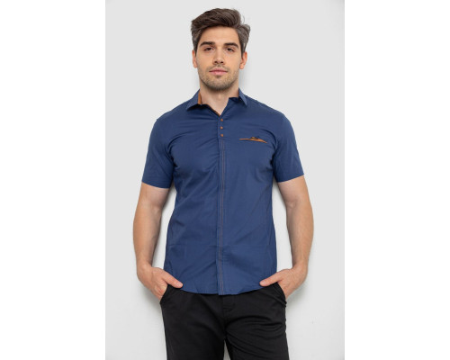 Сорочка чоловіча класична, колір синій, 214R7010