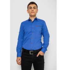 Сорочка чоловіча з принтом, колір електрик, 214R7015