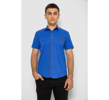 Рубашка мужская с принтом, цвет электрик, 214R7016