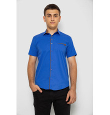 Сорочка чоловіча з принтом, колір електрик, 214R7016