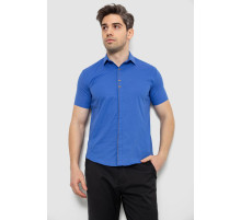 Сорочка чоловіча з принтом, колір електрик, 214R7026