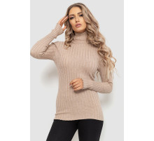 Гольф жіночий однотонний, колір бежевий, 204R043