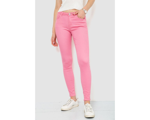 Джинсы женские, цвет розовый, 244R183