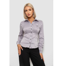 Рубашка классическая в полоску, цвет серый, 230R644-2