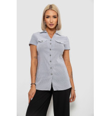 Рубашка-туника в полоску, цвет светло-серый, 230R665-1