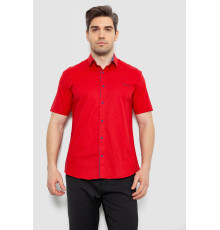 Сорочка чоловіча з принтом, колір червоний, 214R7128