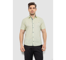 Рубашка мужская с принтом, цвет желтый, 214R7129