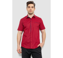 Сорочка чоловіча з принтом, колір бордовий, 214R7130-1