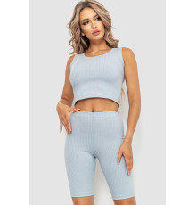 Костюм женский в рубчик повседневный, цвет серый, 214R700