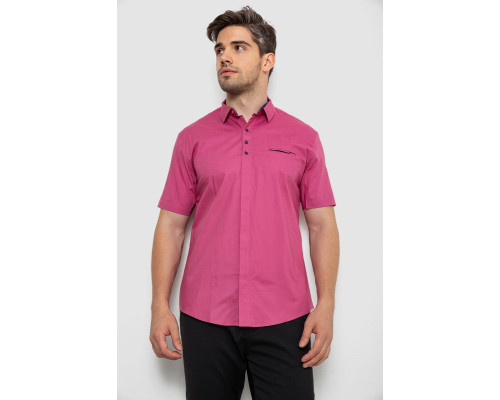 Сорочка чоловіча, колір сливовий, 214R7326