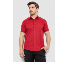 Рубашка мужская с принтом, цвет бордовый, 214R7339