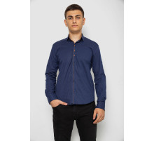 Рубашка мужская с принтом, цвет темно-синий, 214R7543-5