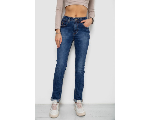 Джинси жіночі стрейч, колір синій, 238R7004