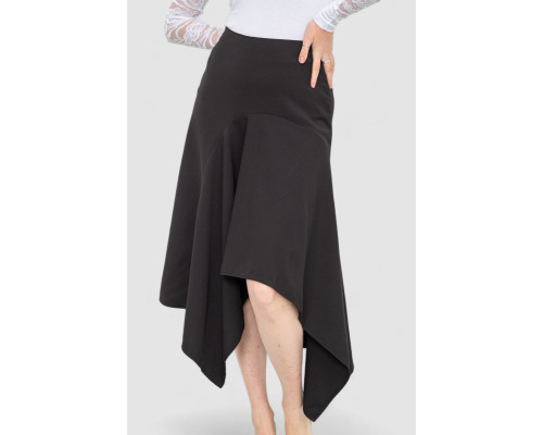 Юбка однотонная, цвет черный, 244R270