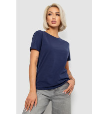 Футболка жіноча однотонна, колір синій, 204R3333