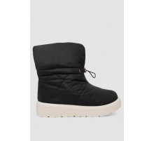 Дутики женские зимние на меху, цвет черно-бежевый, 248RFM300