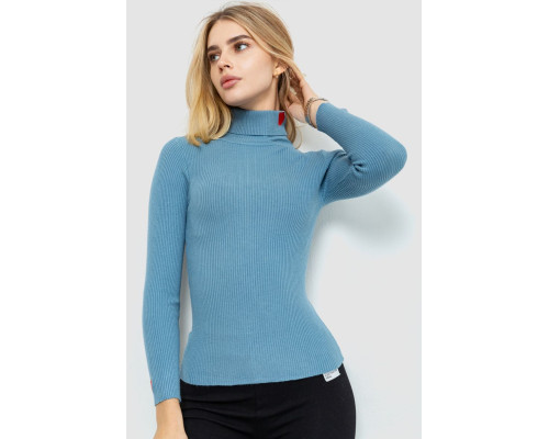 Гольф женский однотонный, цвет джинс, 204R052