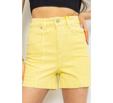 Джинсові шорти жіночі, колір жовтий, 214R245
