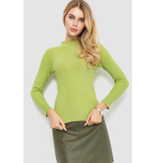 Водолазка жіноча однотонна, колір оливковий, 204R019