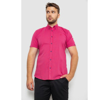 Сорочка чоловіча з принтом, колір рожевий, 214R4564-4